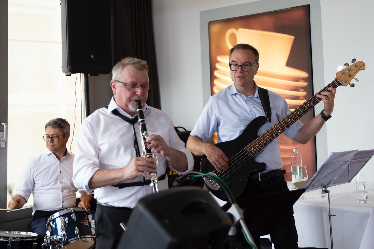 Thomas Zellweger, Markus Kälin und Tin Landolt von der East Side Jazz Band